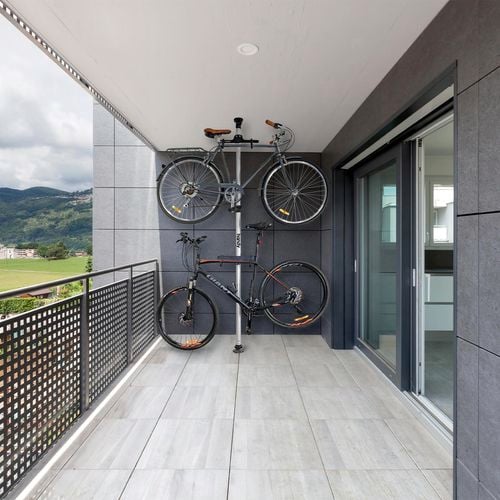 Handy Storage Floor To Ceiling Bike Stand Bunnings Australia