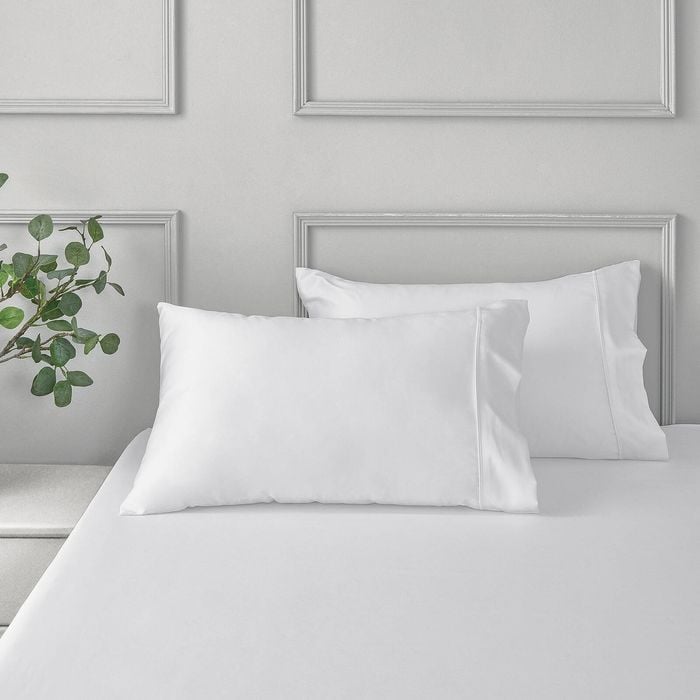 Dreamaker Matte Satin Standard Pillowcase White - Twin Pack