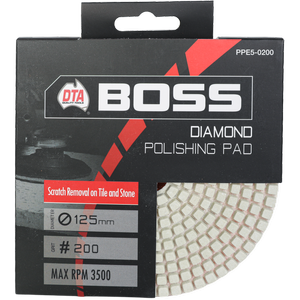 DTA Boss 125mm Diamond Polishing Pad 200 Grit