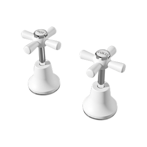 Ezyfix White Classic Basin/Sink Taps Lead Free