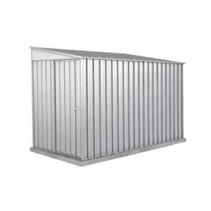 Absco Sheds 1.52 x 3.0 x 2.06m Zincalume Narrow Single Door Garden Shed