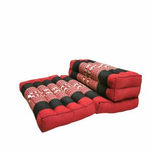 Zafu Meditation Cushion Set - 100% Kapok Fold Out Cushion Yoga Mat Zabuton Traditional Pillow