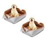 SOGA 2X Silver Dual-Purpose Cushion Nest