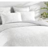 Renee Taylor Chloe Jersey Jacquard King Quilt Cover w/ Pillowcases Set Ivory