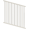 ProtectorAl 0350-1200W x 1200H Surfmist Flat Top Square Picket Pool Fence Panel Raked Up to 15º