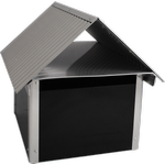 Sandleford Letterbox Post Mounted Seaford Black/Aluminium