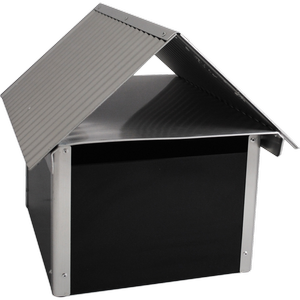 Sandleford Letterbox Post Mounted Seaford Black/Aluminium