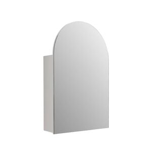 Mondella 600mm White Matte Arch Mirrored Bathroom Cabinet