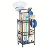 Heavy-duty Garden Tool Organizer Rolling Tool Tower Rack with Wheels