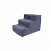 YES4PETS 3-Steps Plush Dog Ramp with Washable Cover