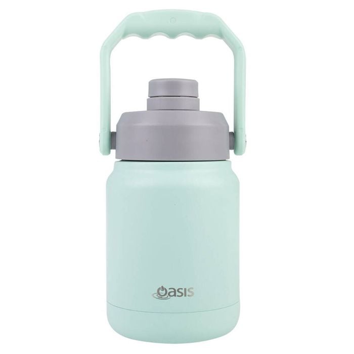 Oasis 1.2L Insulated Mini Jug Stainless Steel w/ Carry Handle - Mint
