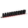 Trojan 10 Piece 1/2" Impact Socket Rail Set 
