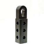 4wd Recovery Soft Shackle Hitch (sk+ Pro) With Teardrop Shaped Eyelet - Black