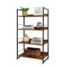 Foret Bookshelf Display Shelf Metal Storage Industrial 4 Tier Rack Kitchen Shelf