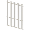 ProtectorAl 0350-1200W x 1800H Surfmist Loop & Spear Top Pool Fence Panel Raked Up to 15º