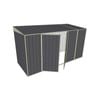 Build-a-Shed 1.5 x 3.7 x 2m Double Hinged Side Doors Skillion Shed - Grey