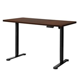 Levede Motorised Height Electric Office Desk 140cm Black Walnut
