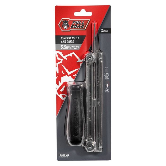 Full Boar 5.5mm (7/32") Chainsaw File and Guide FBCSFG-732