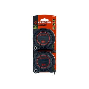 Crescent Lufkin 2 Pack Shockforce Nite Eye 8m x 30mm Tape Measures