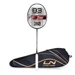 Li-Ning Turbo Charging  Z Drive Carbon Fibre Strung Badminton Racquet With Full Cover | Intermediate | Size: 82gm | Black-Gold
