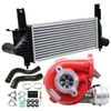 Gen1 High Flow Turbo Charger With 62mm Intercooler & Hoses For Nissan Pathfinder R51 Yd25 2.5l 3-bolt
