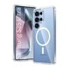 Magnetic Clear Hard Back Case Compatible with MagSafe Accessories - For Samsung Galaxy S25 Ultra