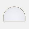 Future Glass Arch Framed Mirror - 800 x 1200mm - Satin Brass