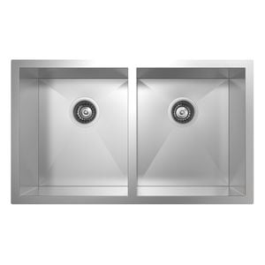 Mondella Rococo Square Double Bowl Sink