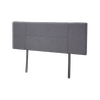 Linen Fabric Double Bed Headboard Bedhead - Grey