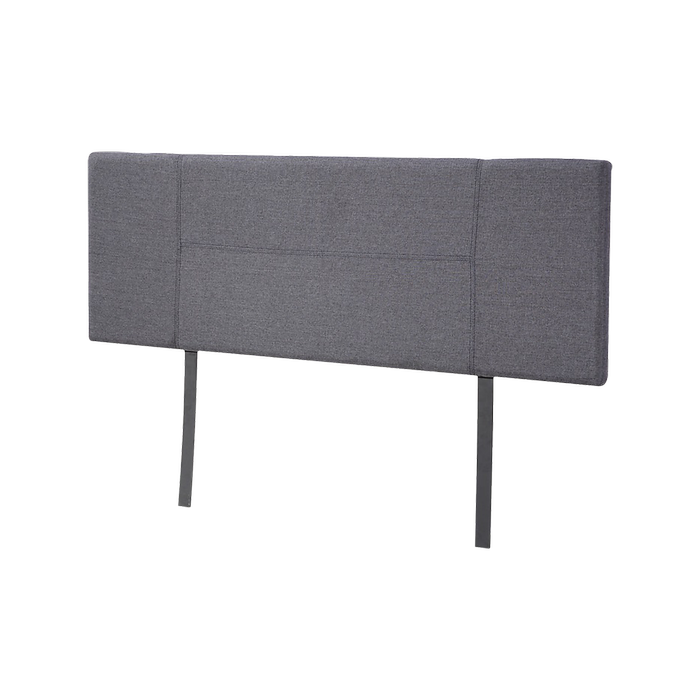 Linen Fabric Double Bed Headboard Bedhead - Grey