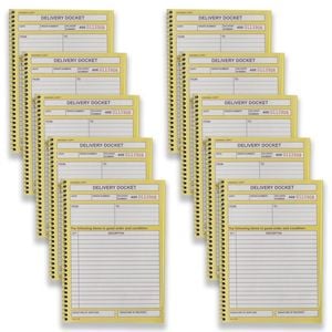 10pc Spirax 556 Delivery Book Spiral Office Notebook Writing Stationery 50-pages