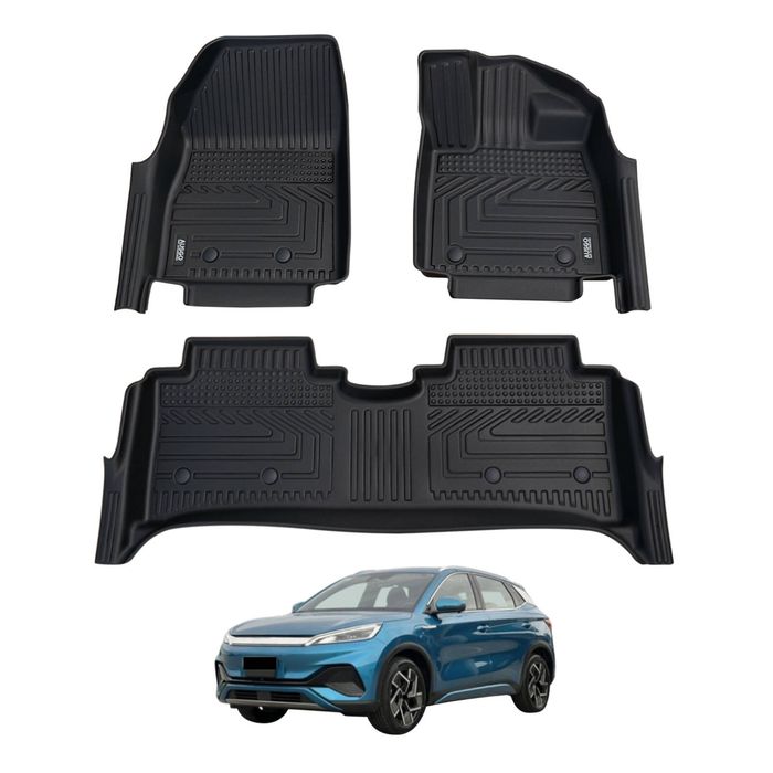 AUSGO Car Floor Mats for BYD ATTO 3 2022-Onwards All-Weather Floor Liners