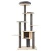 Costway 1.72m Cat Tree Tower W/detachable Mats Scratching Posts Grey