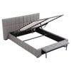 Artiss Queen Bed Frame Gas Lift Storage Foldable Bench Grey