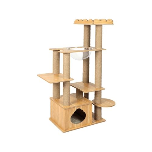 PaWz Cat Tree Scratching Post Toys House 130cm Bunnings Australia