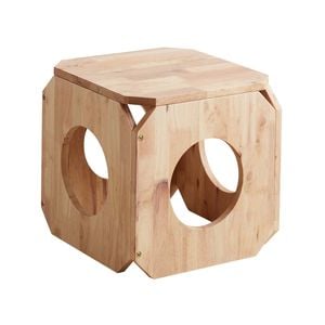 Natural Siganture Single Raw Nature Kitten Stool