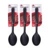 3PK Culinary Kitchen Nylon Cooking Spoon W/ Hanging Hole Utensil 29cm Black