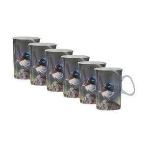 6x Ashdene Aus Small Birds Drinking Mug Cup Blue Wren Animal Photography
