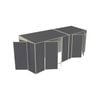 Build-a-Shed 1.5 x 5.2 x 2.0m Skillion Double Plus Double Hinged Side Doors Shed - Grey