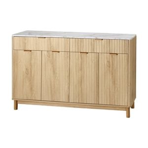 Artiss Buffet Sideboard Cabinet Marble Effect Pine