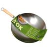 D.Line Carbon Steel Stir Fry Wok Pan 30cm w/ Wood Handle - Silver