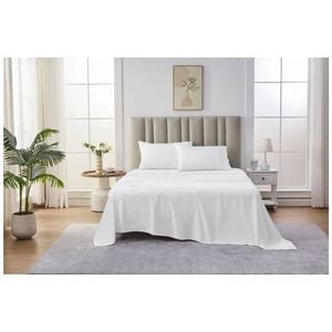 Grosvenor House 500TC Egyptian Cotton Sheet Set W/ Pillowcase Super King White