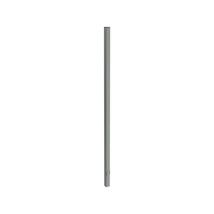 ProtectorAl 50 x 50 x 2100mm Palladium Silver Aluminium Pool And Garden In-Ground Post With Cap