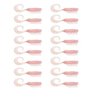 2x 8PK 2.5In Rapala Crush City Soft Plastic Curly Tail Lures - Bubblegum UV