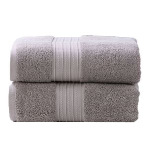 2pc Renee Taylor Bath Sheet/Towel Set Brentwood 650 GSM Low Twist Cotton Whisper