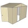Build-a-Shed 3.0 x 2.3 x 2.3m Gable Single Hinged Side Door Shed - Cream