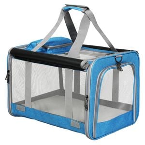 PaWz L Size 60x42x42cm 3 in 1 Pet Carrier Blue