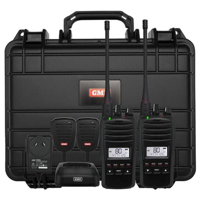 Gme Tx6600s 5 Watt Uhf Cb Handheld Radio Twin Pack