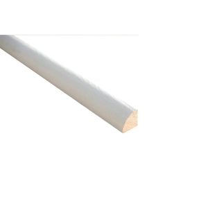 19 x 19mm 3.6m Moulding White Gloss Stained Hardwood Quad