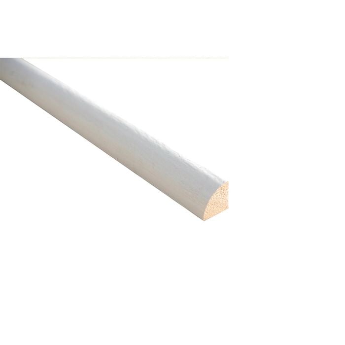 19 x 19mm 3.6m Moulding White Gloss Stained Hardwood Quad